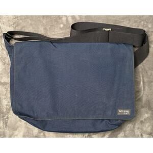 Jack Spade Crossbody Messenger Bag Blue Medium Greene St Canvas Commuter